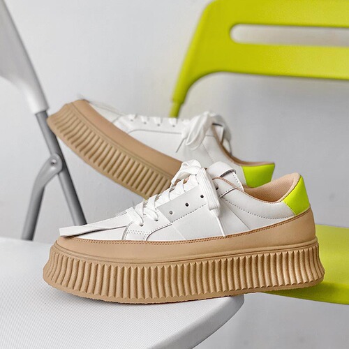 Niche design shoes  new thick-soled sneakers big-head INS casual Hong Kong style Harajuku trendy men's shoes