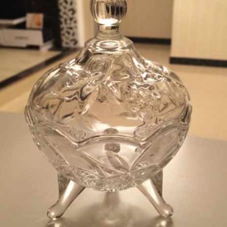 低价供应小号葡萄玻璃糖缸