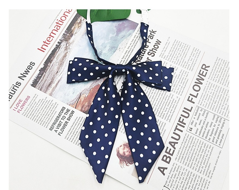 Pajarita de mango largo de doble capa con manchas japonesas, pajarita, uniforme JK, estilo universitario, lazo de niña, spot al por mayor