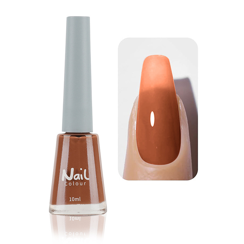 Oily non-peeling long-lasting nail polish baking-free quick-drying non-fading nude transparent nail polish wholesale