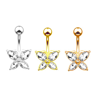 Amazon Ebay Supply New Navel Ring High Quality Star-Shaped Navel Nail Navel Ring Piercing Jewelry Wholesale