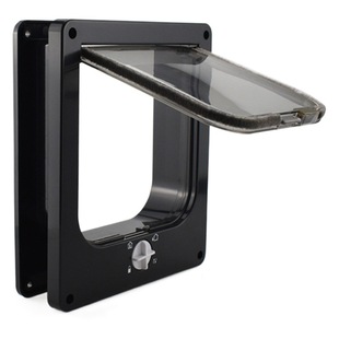 New pet supplies cat door Cat Hole Rotary switch can control the direction of entry and exit pet door cat kennel cat door