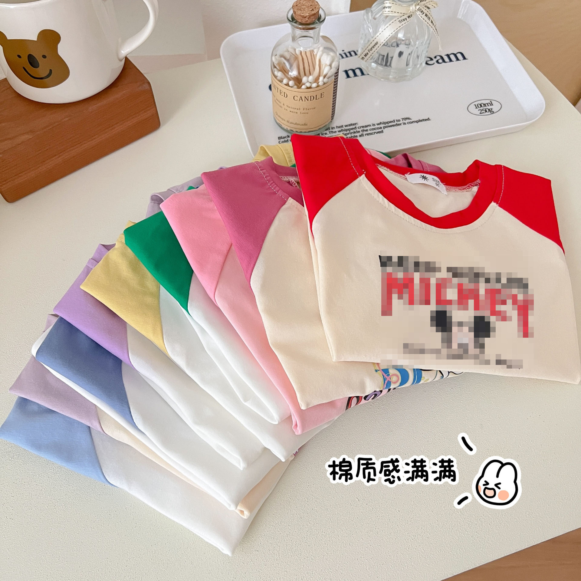 Niños y niñas verano manga corta 2023 verano nuevo slim fit versátil casual estilo occidental de los niños de verano manga corta superior