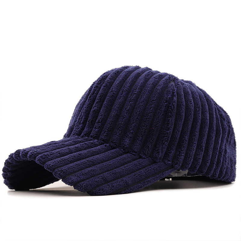 Fashion Casual Solid Color Stripe Corduroy Cap Wholesale Nihaojewelry display picture 7