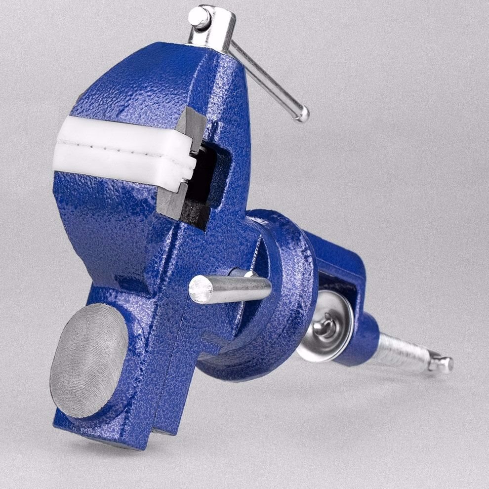 新到塑料钳口 360度旋转重型迷你 桌虎钳 台虎钳50mm DIY夹持工具