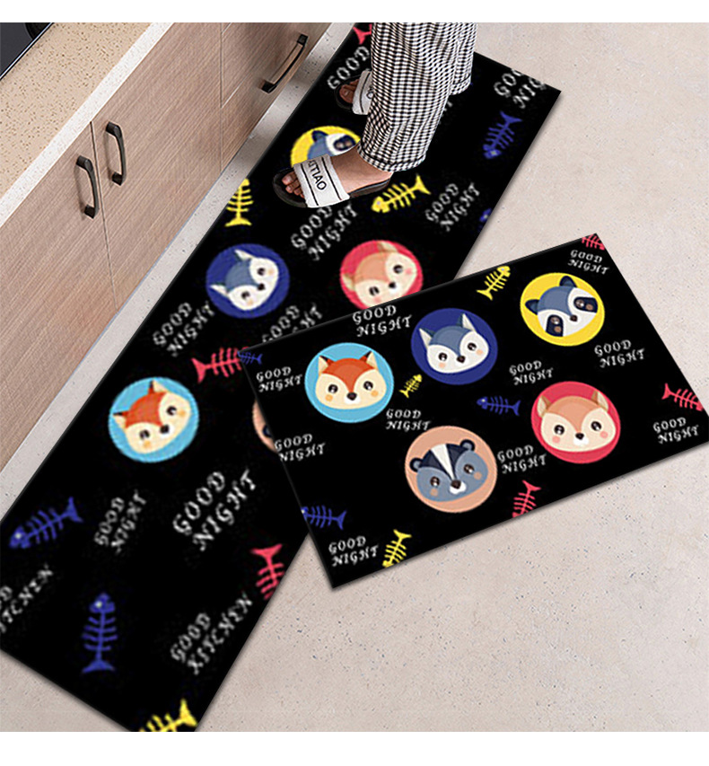 卡通厨房垫,浴室门垫,长条地垫,床边毯,厨房垫,地毯,地垫