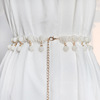 new pattern Pearl tassels lady Beauty decorate Dress Pearl Waist chain Korean Edition Versatile multi-storey Fashion Belts
