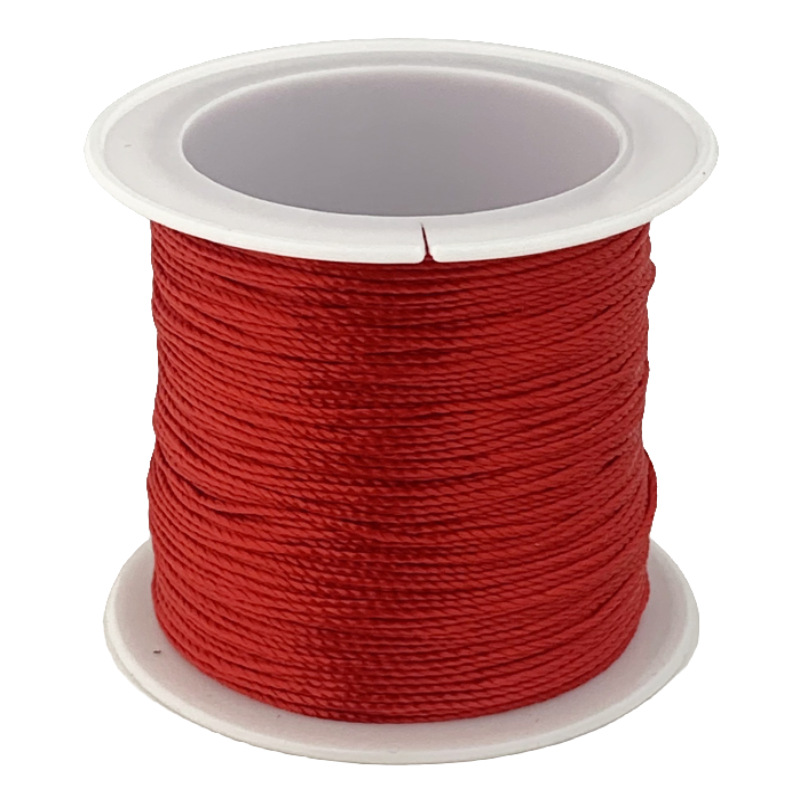 12 hilos de alambre trenzado hilo rojo hilo de color Morandi cuerda trenzada collar cuerda cuerda trenzada a mano material de bricolaje
