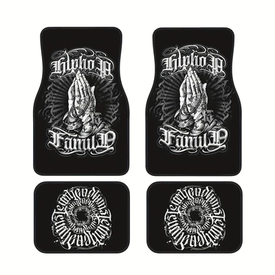 Avtomobil döşəmə paspasları — Easy-Care Four-Piece Decorative Mats - new-car-floor-mats-61-3344cm-two-piece-set