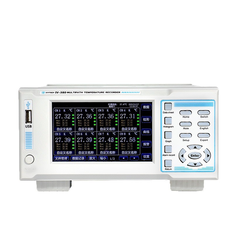 ��ά̩��IVYTECH ��ͨ��IV380 IV390��·�¶Ȳ�����8-64��ͨ��