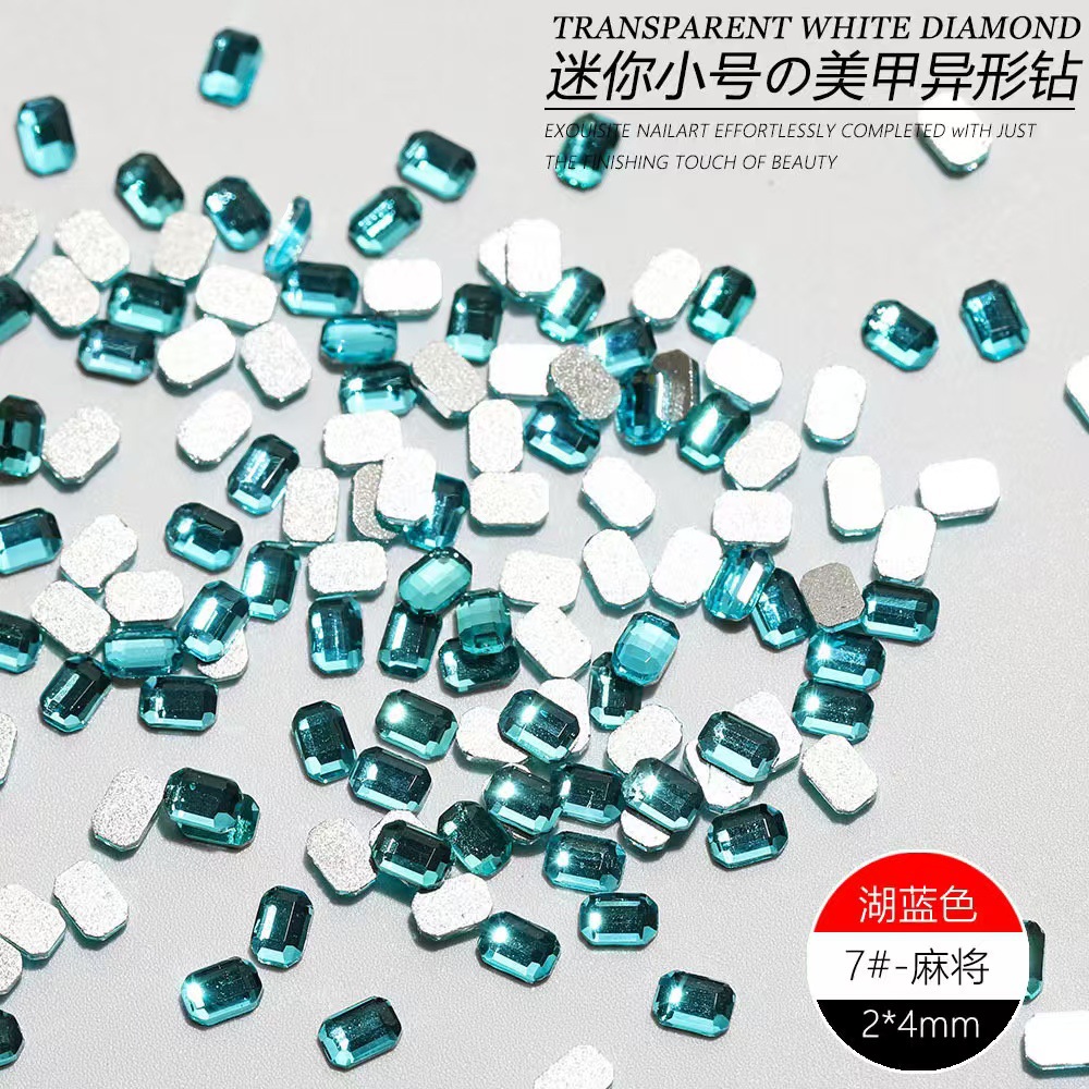 H207-blue flat bottom special-octagonal 2*4