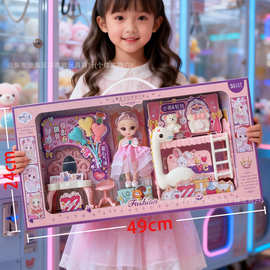 儿童小公主仿真换装芭芘洋娃娃玩具女孩幼儿园机构招生礼品盒批发