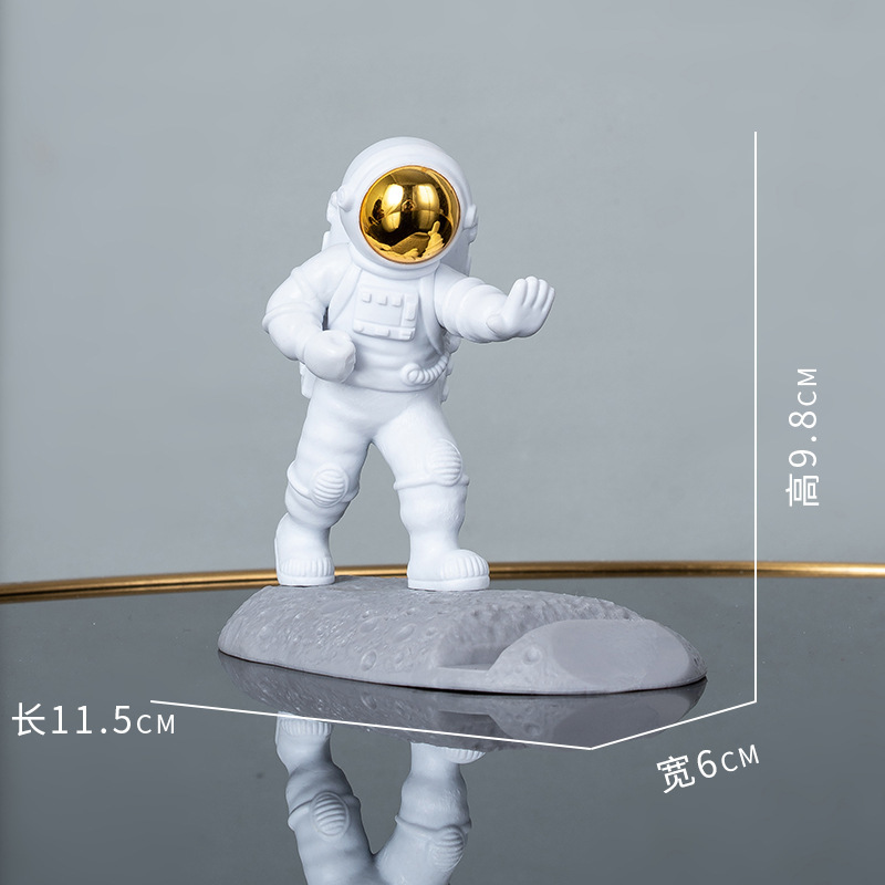 軽くて豪華な宇宙飛行士の装飾品、ドラマ視聴用のアーティファクト、ライブブロードキャストサポートスタンド、怠け者の読書用携帯電話スタンド、デスクトップの見栄えの良い|undefined