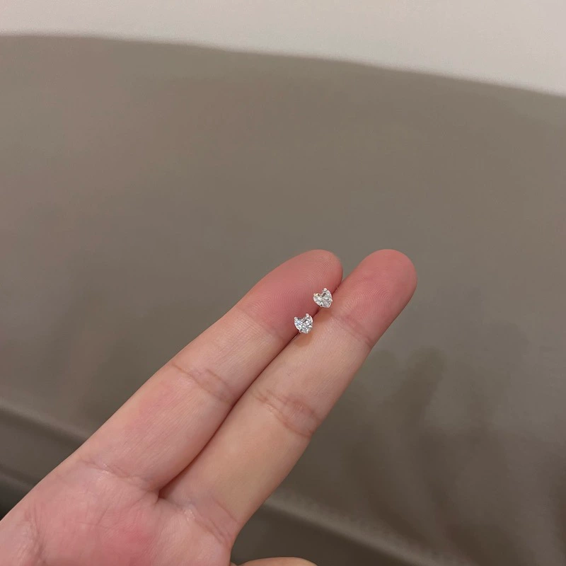 Small earrings, universal set, simple and elegant design