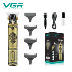 VGR Amazon Electric Hair Cutter New Electric Clipper USB Charging Hair Cutter T9 Oil Head Hair Scissors Carving 085