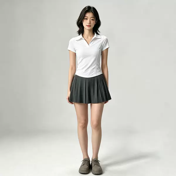 A-Line Pleated Tennis Skirt for Women, Summer Badminton Skirt Shorts, High-Waisted Training Fitness Wear, Anti-Exposure Sports Short Skirt