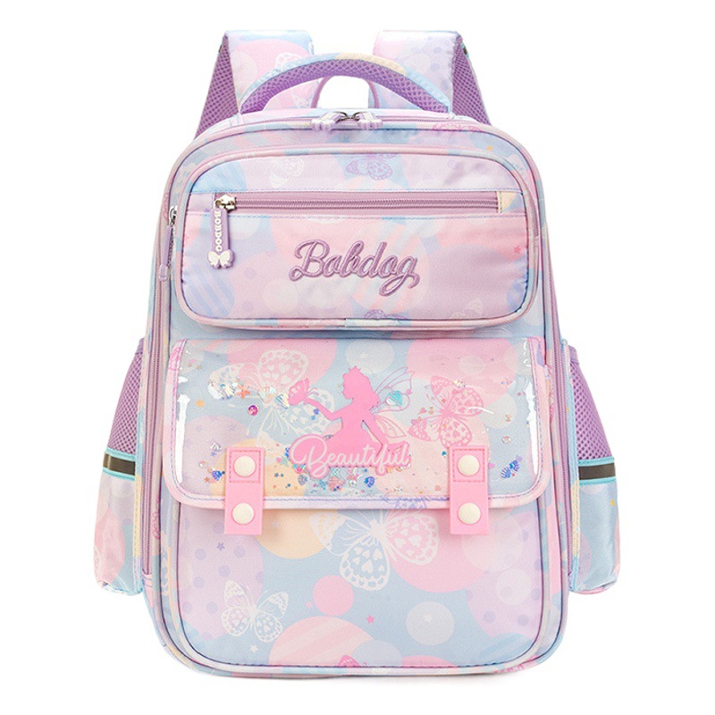 Babdou Primary School schoolbag protección de la columna vertebral de las niñas y reducción de carga impermeable ligero de gran capacidad Mochila para niños para grado 1-3-6