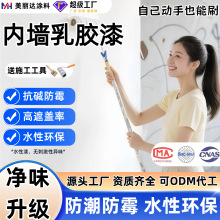 白色环保室内翻新自刷墙面油漆 家用刷墙防潮防霉修内墙乳胶漆