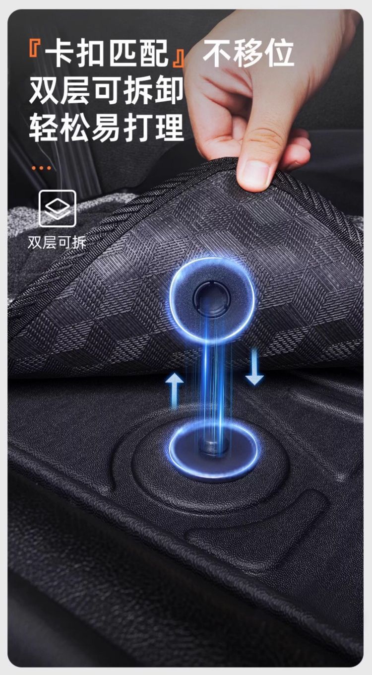 Car floor mats suitable for Xingyuan TPE car mats, five-seater, full coverage, non-slip, wear-resistant TPE floor mats, car accessories