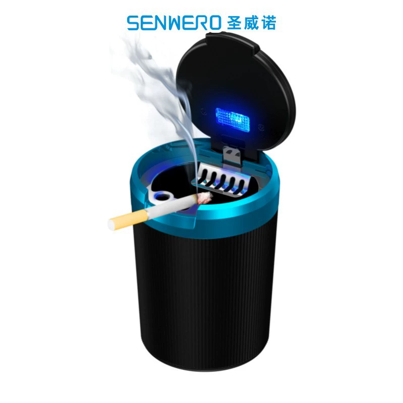 Складная пепельница с подсветкой, стильный дизайн, светодиодная лампа, для автомобиля, дома, коллекционирования, для использования в машине.