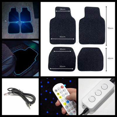 Amazon Us Dropshipping Simple Line Design Car Carpet - universal-rgb-mixed-white-light-voice-control-with-dc-cable