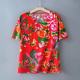 Factory wholesale new men's summer T-shirt thin loose northeast large flower cloth vest short sleeve half sleeve top T-shirt