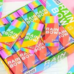 ネット赤の小さい消しゴムの虹の配色の学習用品のきれいな少屑の小学生の文房具のアイデアの七色の消しゴム