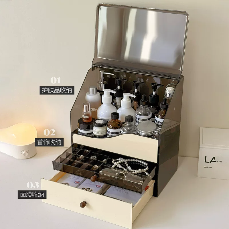 Table storage box, dressing table, storage system, high-quality style