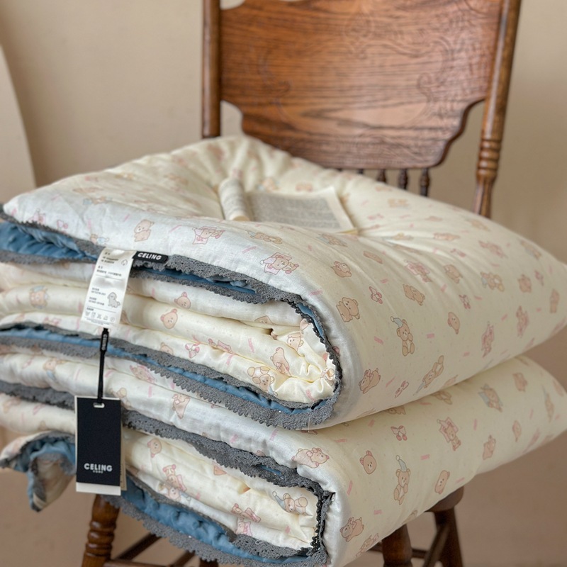 면 거즈 비니 퀼트 - 슬리피 베어