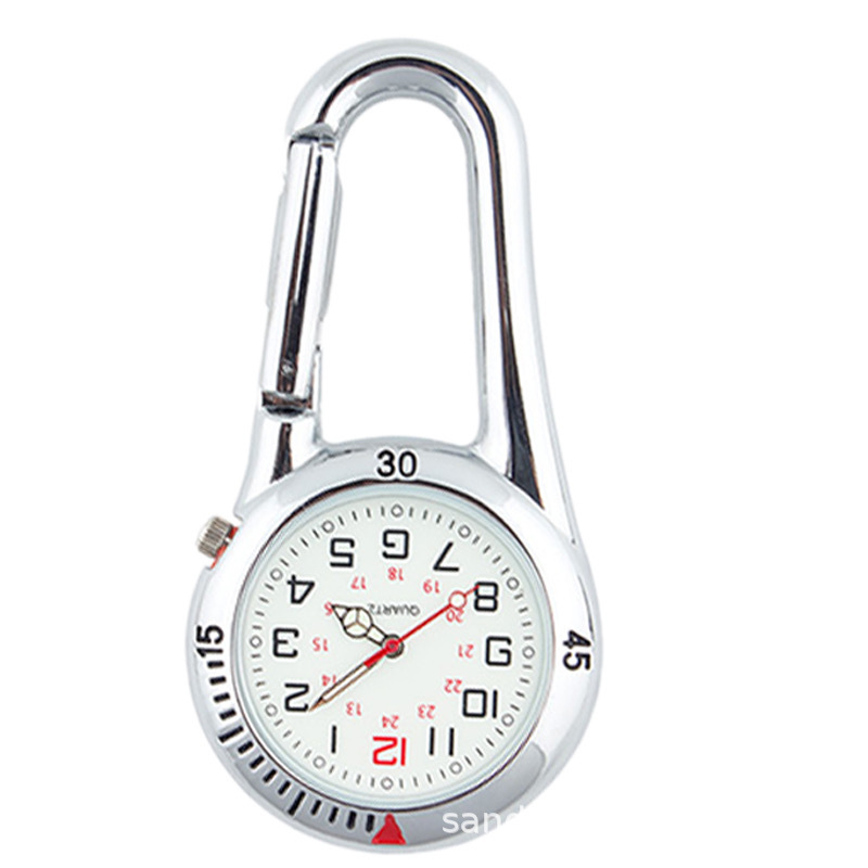 Calendario reloj mosquetón antiguo color mochila colgante reloj luminoso reloj de bolsillo reloj de cintura anciano reloj de enfermera estudiante reloj de tiempo