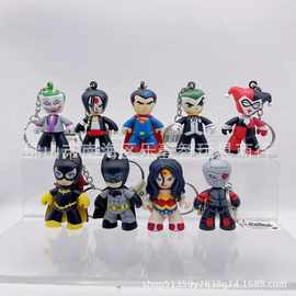正版散货 MEZCO蚂蚁 Q版DC漫画英雄蝙蝠侠超人小丑手办玩具钥匙扣