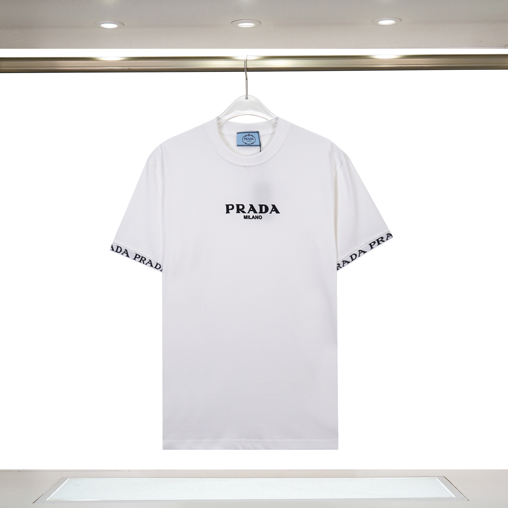 Moda transfronteriza Pujia pareja de manga corta tendencia de verano personalidad creativa color PRA letras impresas camiseta femenina