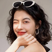 跨境欧美爆款明星同款925纯银耳针大耳圈耳扣女圈圈耳环素圈耳饰