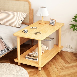 Small Table Coffee Table Living Room Household Small Apartment Bedside Storage Rack Bedroom Simple Bedside Table Balcony Mini Side Table
