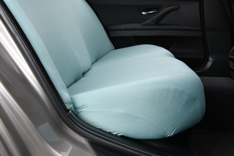 Car rear seat cover set with elastic backrest cover, cushion cover, fabric anti-slip thin model, universal for all seasons