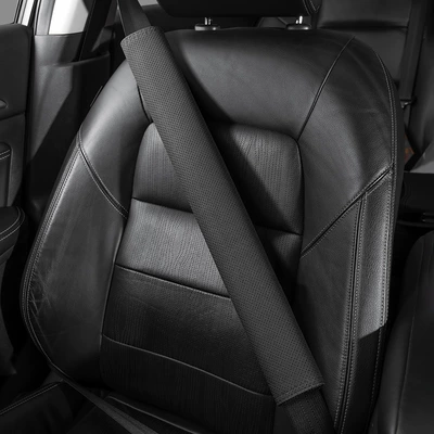 Seat belt shoulder pad – Belt Protective Cover Decoration - no-logo-50cm-suede-noble-black-shoulder-pad-single-ao1di