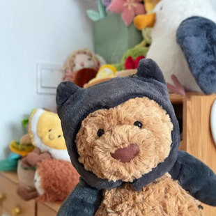 New in stock Bat Bear Halloween Barcelona Bear Batsuit New Plush Toy Gift Doll