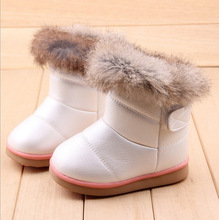 兒童雪地靴2022冬季保暖棉鞋加絨女寶寶棉靴子毛毛鞋防滑女童短靴