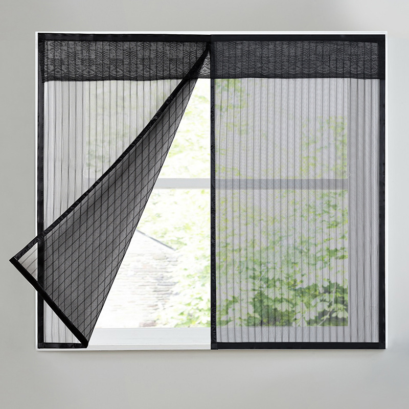 Anti-Mosquito Screen Mesh Self-Installed Velcro Self-Adhesive Window Screen Household Mesh Door Curtain Sand Window Invisible Window Without Punching