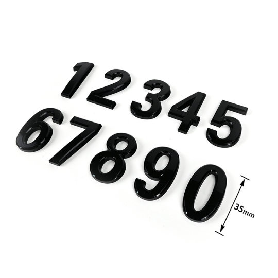Car Logo Wholesale Car Signage Digital Door Plate in stock Letter Logo Price Plate ABS Plastic Car Logo