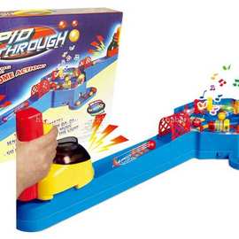 电动对打弹珠游戏机 双人弹射游戏 音乐桌上弹球机 儿童塑料玩具