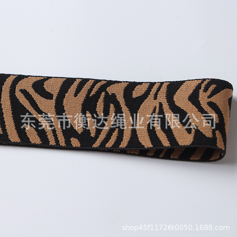 Inventario de 4cm zebra rayas computadora Jacquard banda elástica ropa zapatos sombreros pantalones falda calzoncillos cintura elástica