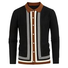 J 16414 Men's Striped Polo Shirt ��������Polo�� �羳����