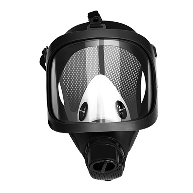 Antigás de gas integral con pulverización de pintura química pesticida anti-formaldehído protección gran campo de visión silicona marco medio máscara de gas máscara facial