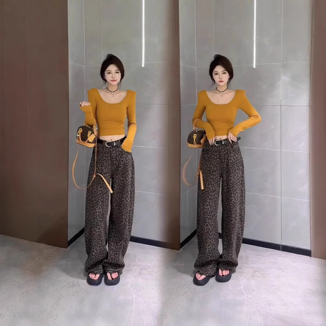 [Factory Straight Hair] 2024 Autumn New Sexy Pure Wind Square Collar Solid Color All-match Niche Design Sense Slim Fit