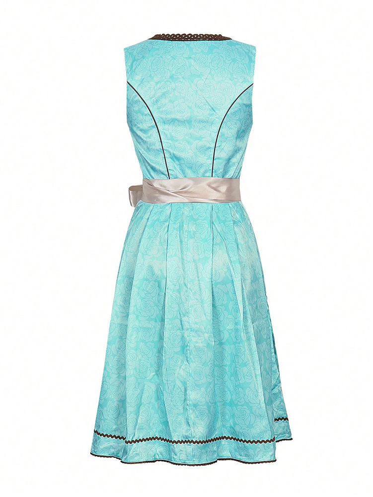 Set gonna stile cameriera donna vestito con spalline moda europea_voghion.com