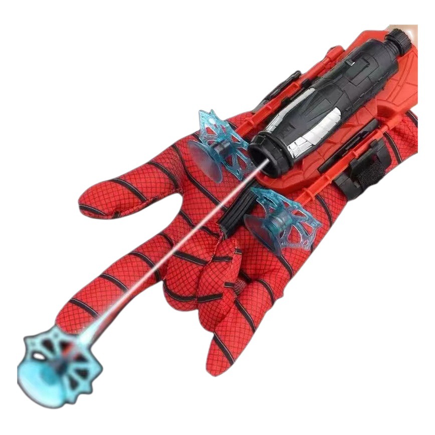 Transfronteriza araña de seda lanzador Jet muñeca pulsera de los niños pared pegajosa bala suave pistola hombre araña spinning Boy juguete