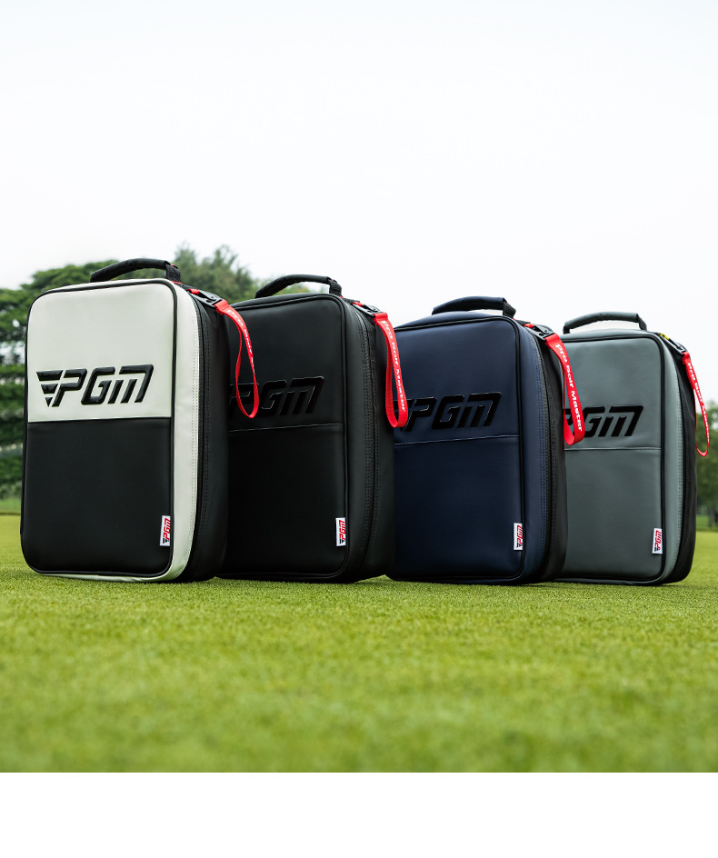 Túi đựng giày golf PGM siêu nhẹ chống thấm nước — XB007-Màu đen, XB007-màu trắng, XB007-màu xám, XB007-màu xanh hải quân chi tiết 11