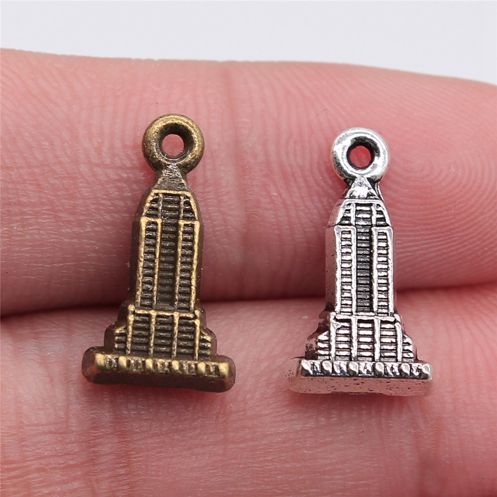 1 Piece Retro Building Alloy Plating Pendant Jewelry Accessories display picture 1