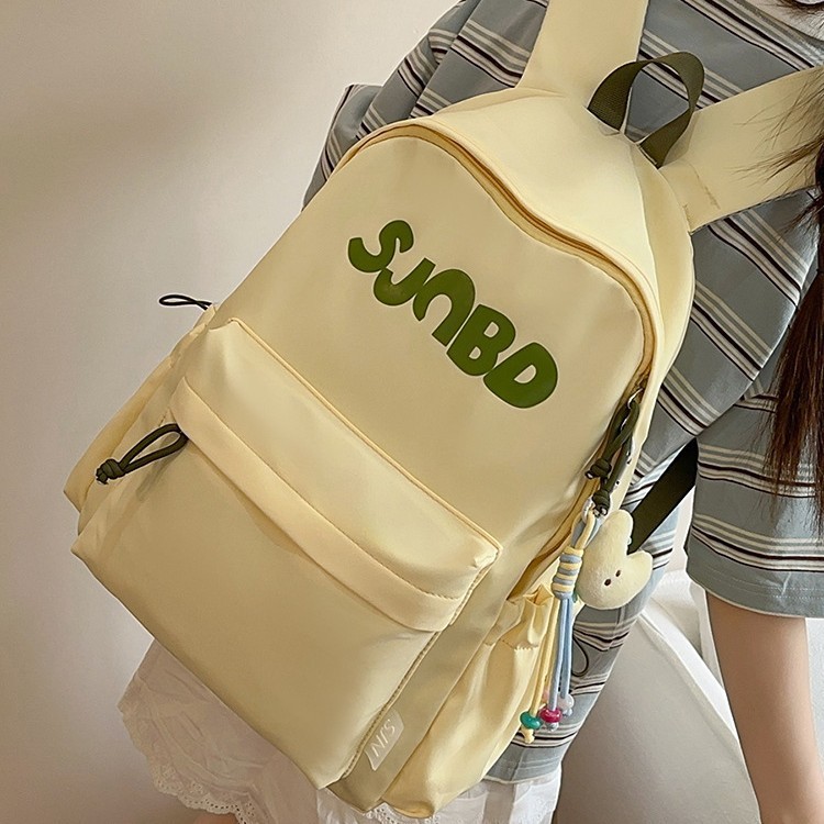 2025 新レトロスクールバッグ女子中学生大容量バックパック学生軽量バックパックコンピュータバッグバックパック|undefined
